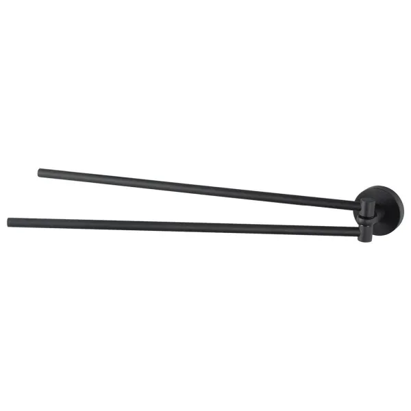 Haceka Kosmos Towel Rail Double Swing 46cm Black