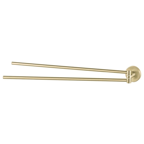 Haceka Kosmos Towel Rail Double Swing 46cm Gold