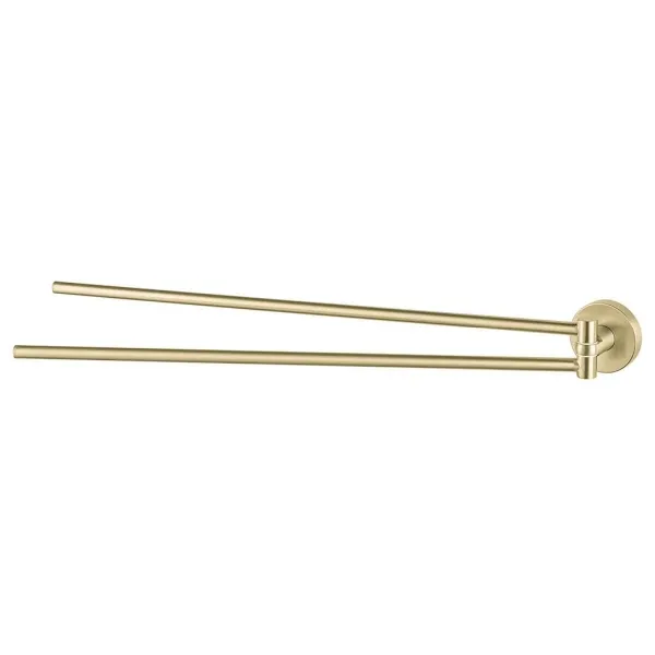 Haceka Kosmos Towel Rail Double Swing 46cm Gold