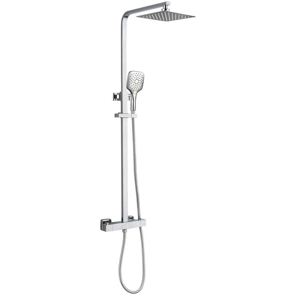 Thermostatic Bar Mixer Shower & Square Rainhead