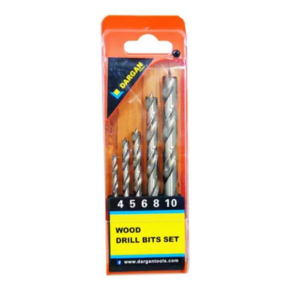 Dargan Wood Drill Bits 5 Pce 456810mm