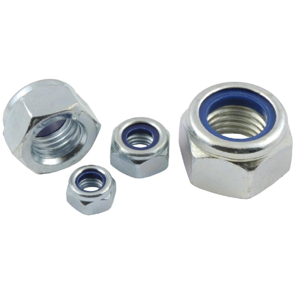 Tucks - M16 Hex Nylon Insert Nut Intin Zinc Plated Din985