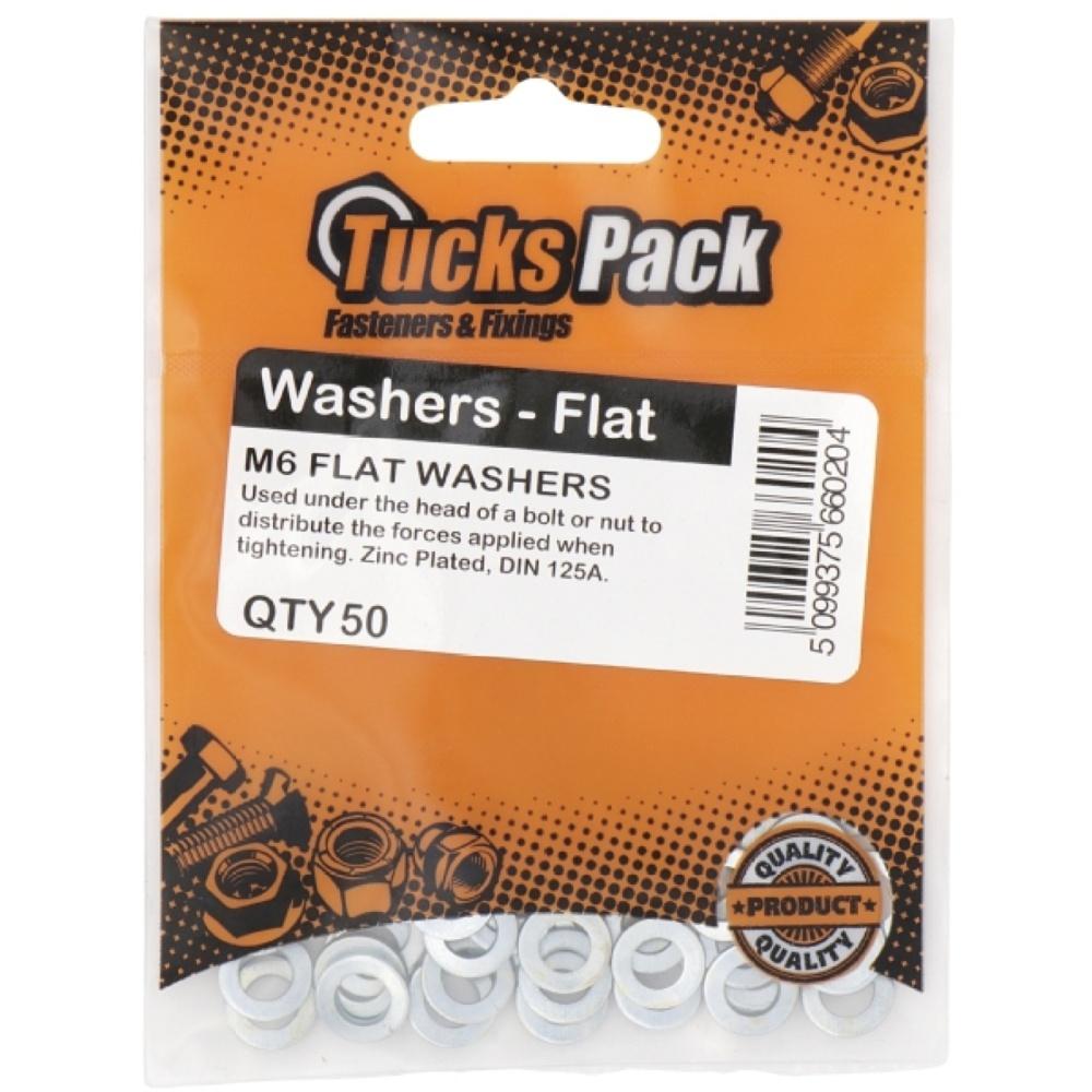 Tucks - M8 Flat Washer Zinc Plated Din125A