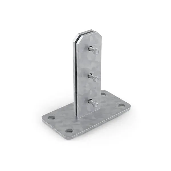 Durapost H Post Bolt Down Support Galv
