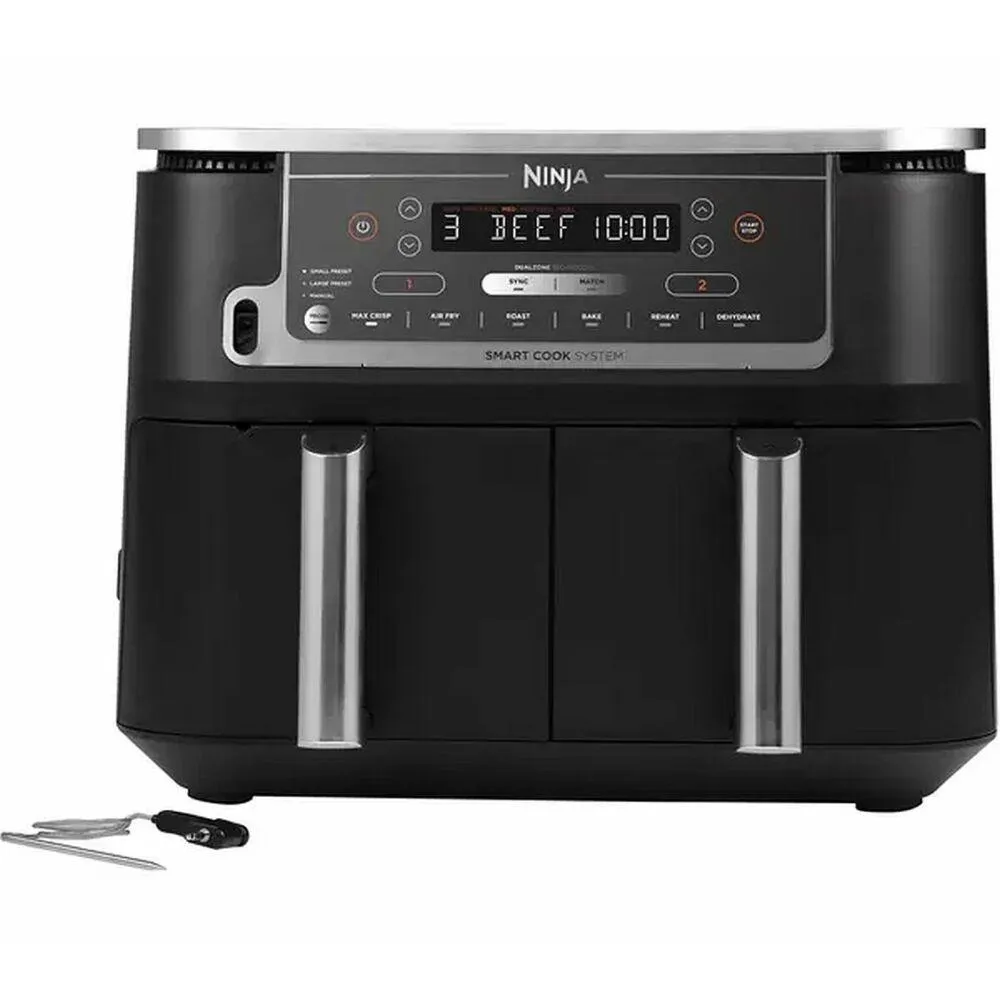 Ninja Foodi Max Dual Zone Air Fryer With Probe (Af451Uk)