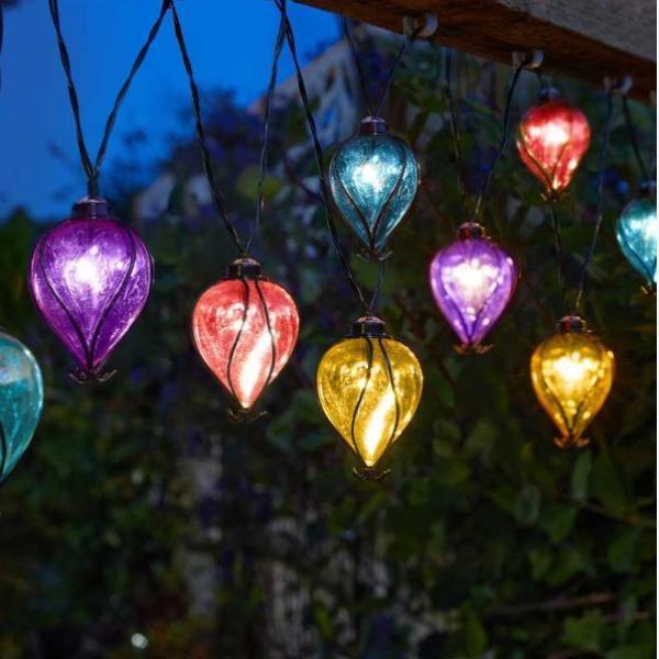 Balloon Rainbow String Lights - Set Of 10