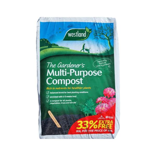 The Gardeners Multi-Purpose Compost 60L + 20%