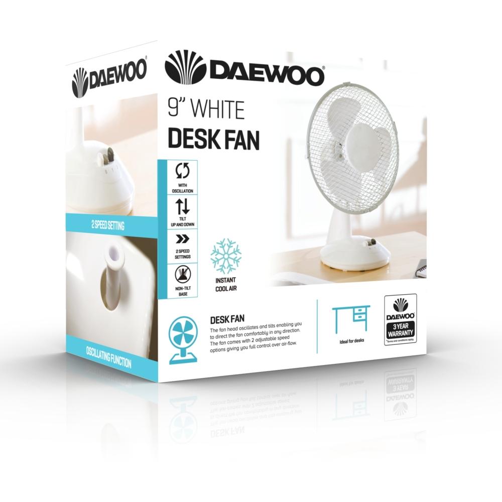 Daewoo 1397-36 9" Desk Fan