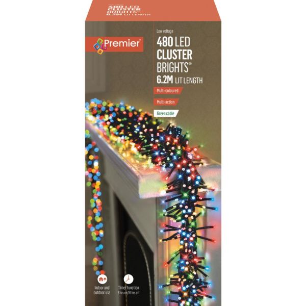 480 Led Multi-Action Clusterbrights Multi-Coloured