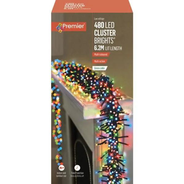 480 Led Multi-Action Clusterbrights Multi-Coloured