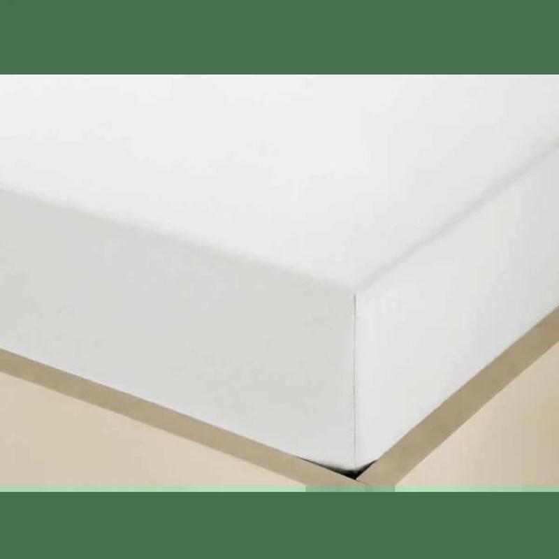 Atlantic Linen T-200 Plain Dyed Fitted Sheet Ks White