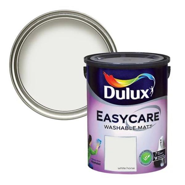 Dulux Easycare Matt White Horse 5L