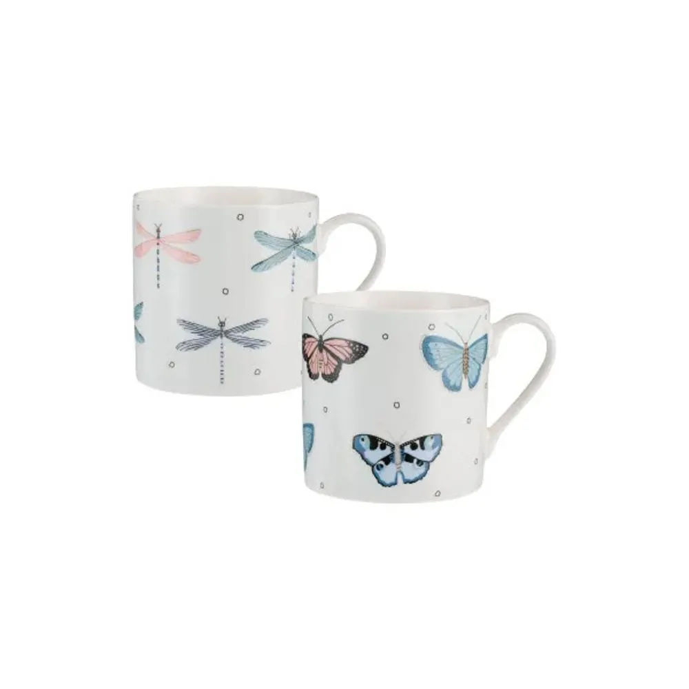 Price & Kensington Fly Away Fine China Assorted Mugs 400ml