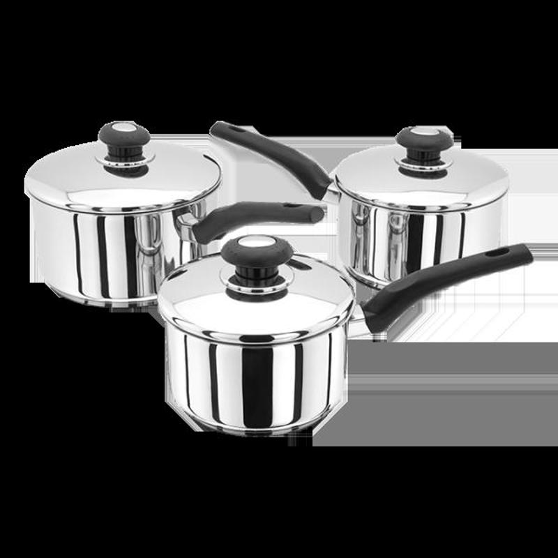 Judge Essentials, 3 Piece Saucepan Set