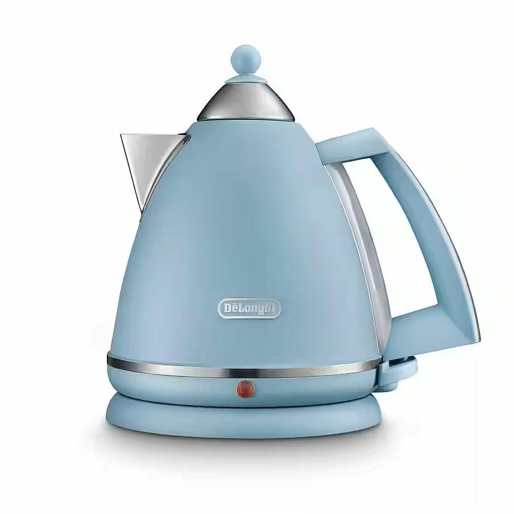 Delonghi Flora Collection Metal Kettle 1.7Kw - Blue