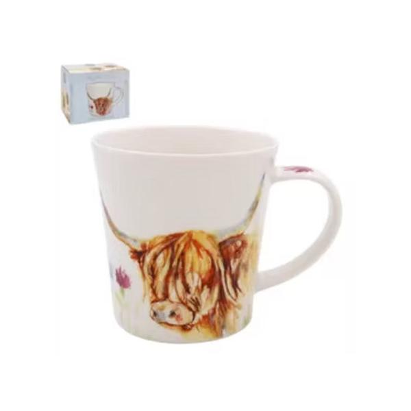 Feather & Fur Highland Cow Mug