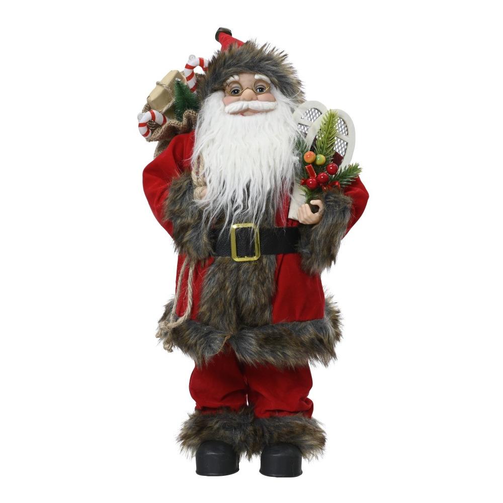 Standing Red Santa With Glasses - 45cm