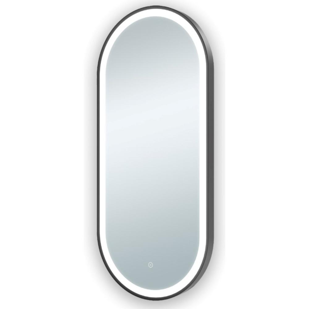 Florence 450X1000 Pill Shaped Led Mirror - Matt Black