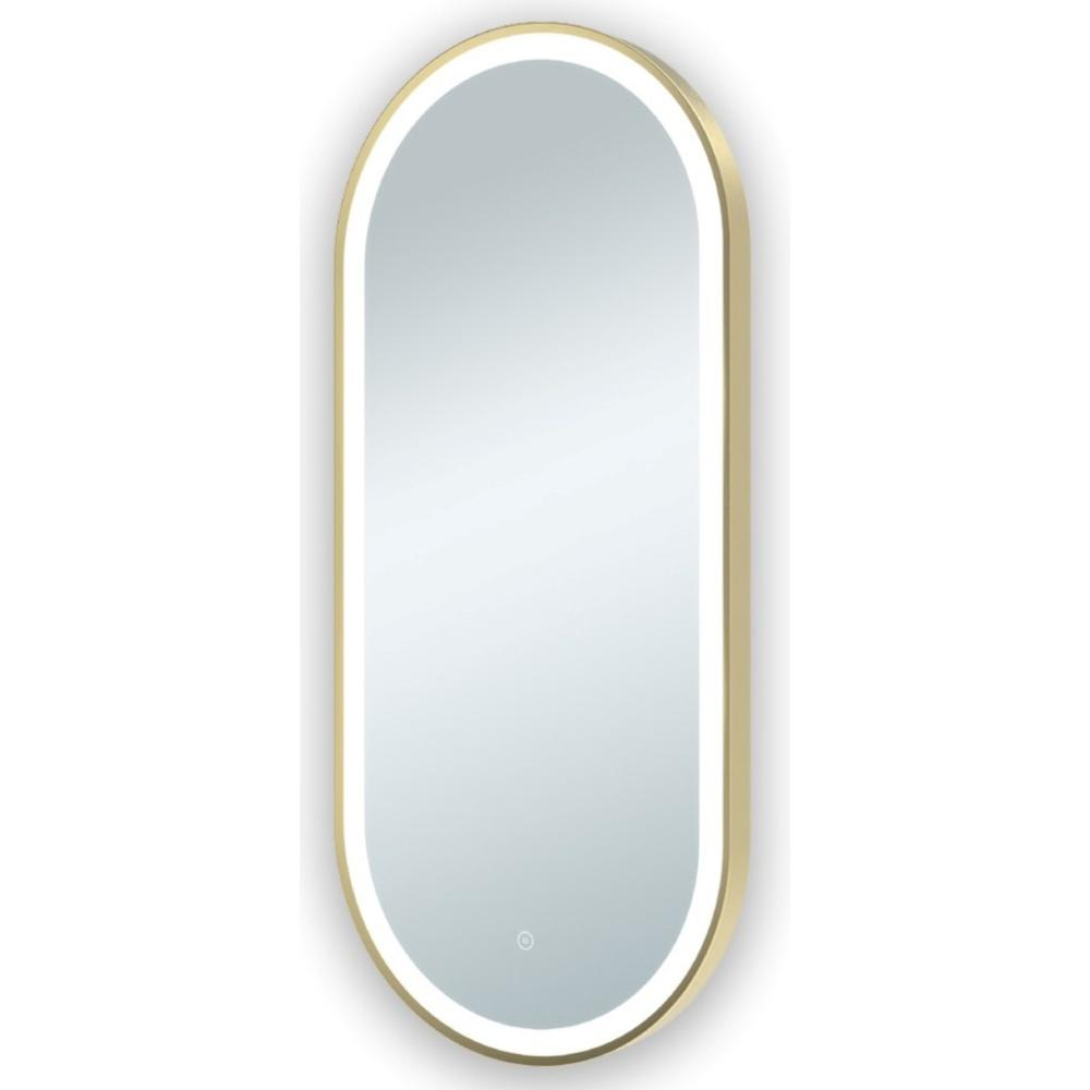 Florence 450X1000 Pill Shaped Led Mirror - Brushed Brass