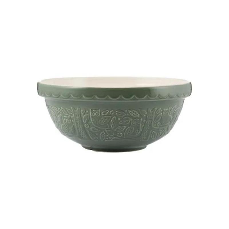 In The Forest S18 Owl Green Mixing Bowl 26cm