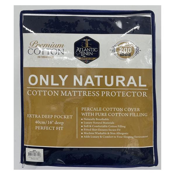 Cotton Atlantic Linen Mattress Protector Sb