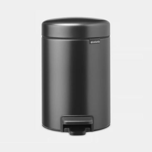 Pedal Bin Newicon 3Ltr-Confident Grey-Brabantia