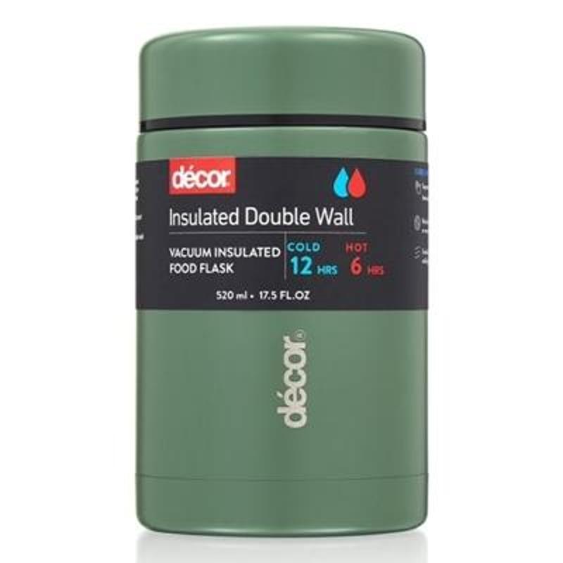 Decor Vaccum Food Flask 520M Inl Green