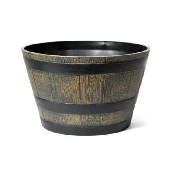 Resin Barrel Planter 32cm 110066
