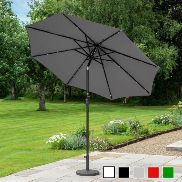2.7M Aluminium Parasol Crank & Tilt- Graphite