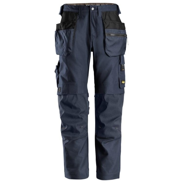 Snickers Canvas Stretch Trousers Navy 148