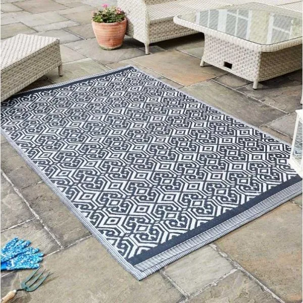 Alfresco Mats - Delphi - Onyx - 150 X 210cm