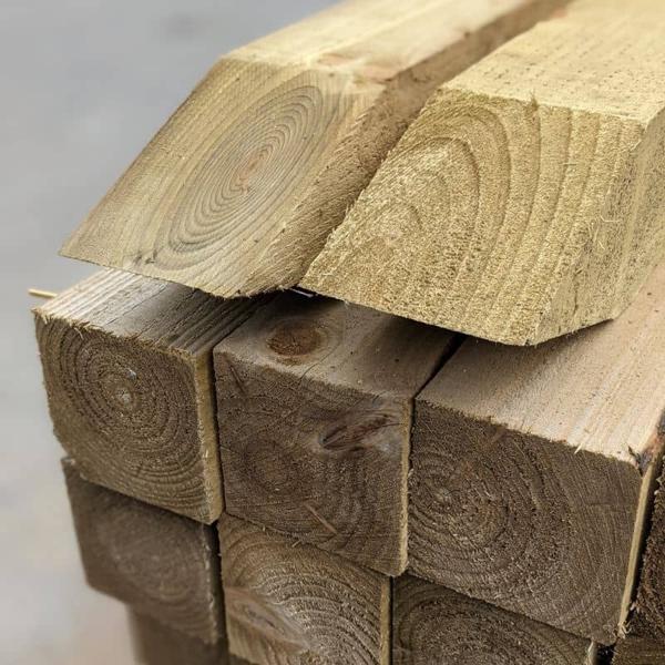 Square Fence Post 6ft 4 X 4 Pointed