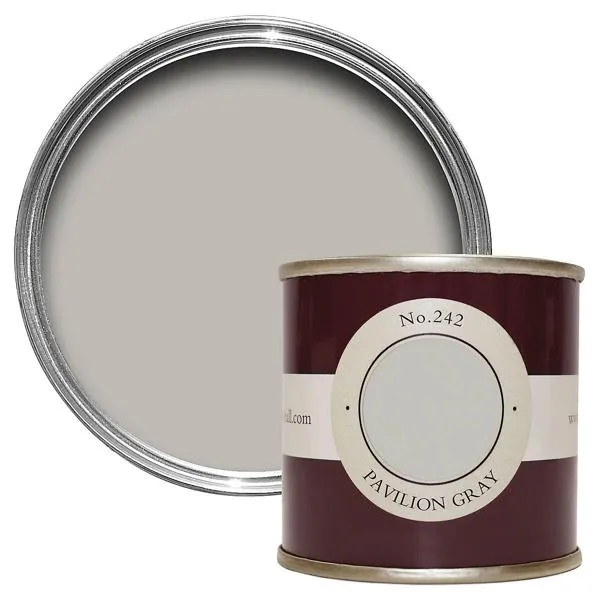Farrow & Ball 100ml Sample Pot Pavilion Gray No. 242