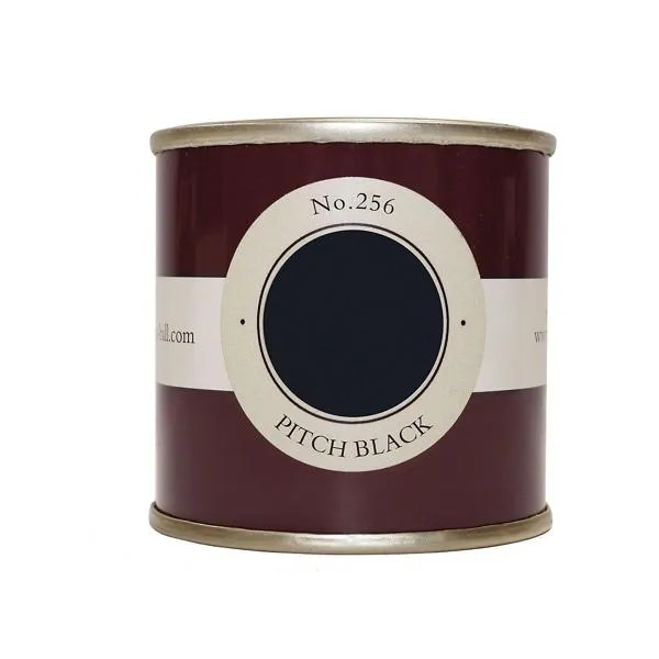 Farrow & Ball 100ml Sample Pot Pitch Black No. 256
