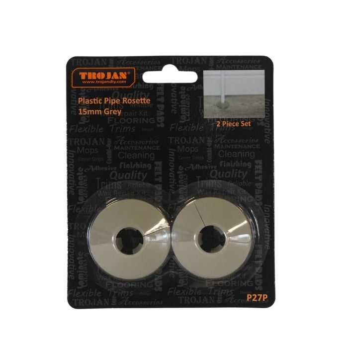 Trojan Plastic Rosettes Grey 15mm - Pp (2)