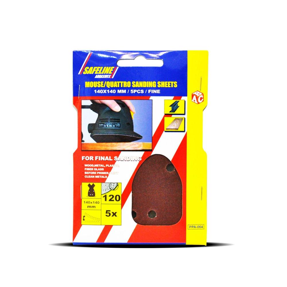 Safeline Mouse Quattro Sanding Sheet (5) Coarse