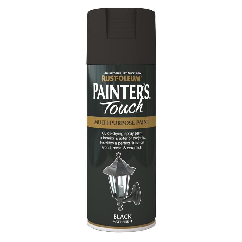 Rust Oleum Painter'S Touch 400ml Matt Black