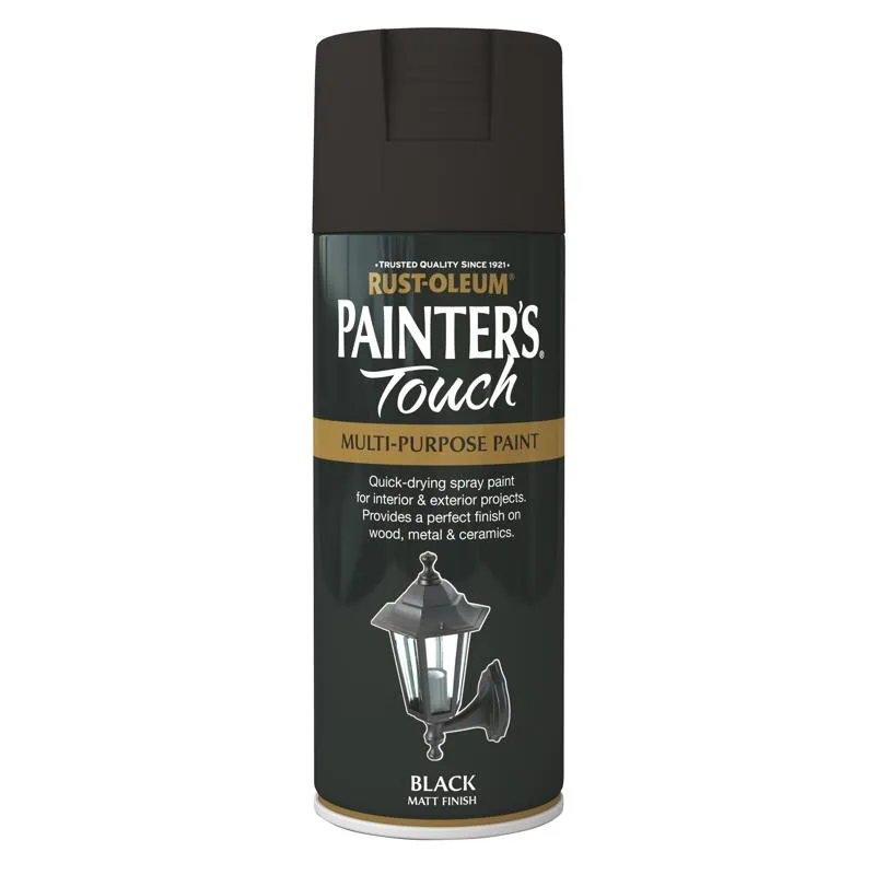 Rust Oleum Painter'S Touch 400ml Matt Black