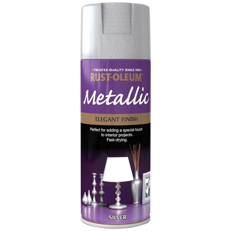 Rust Oleum Metallic Spray Paint 400ml Silver