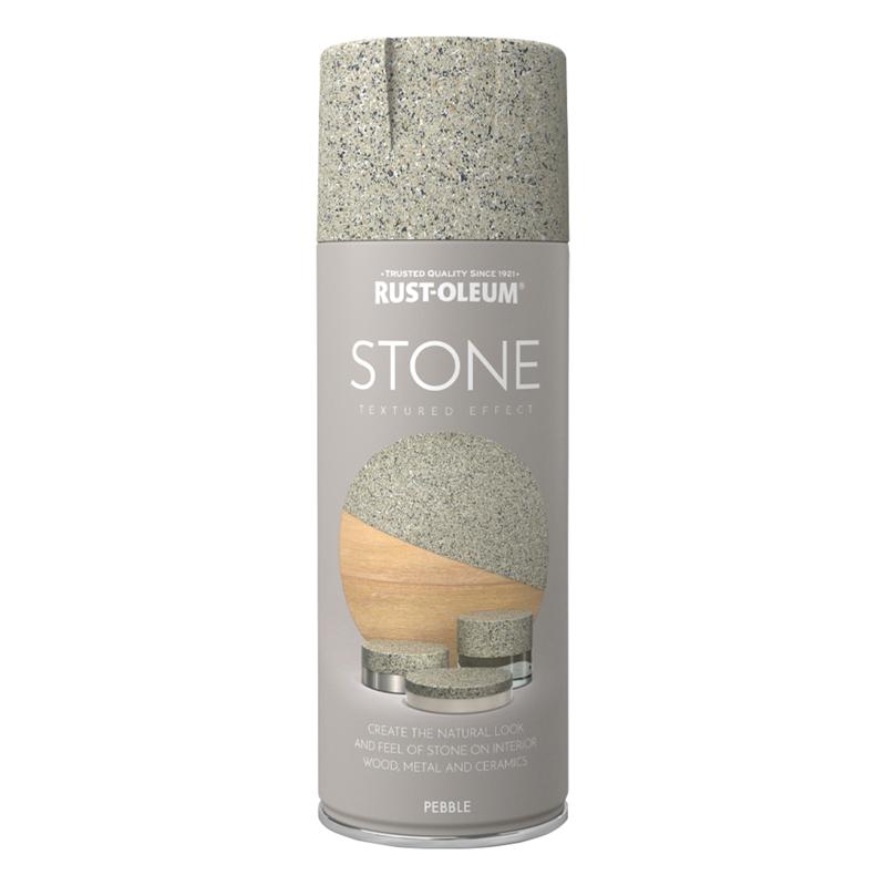 Rust Oleum Stone Textured Spray Paint 400ml Pebble