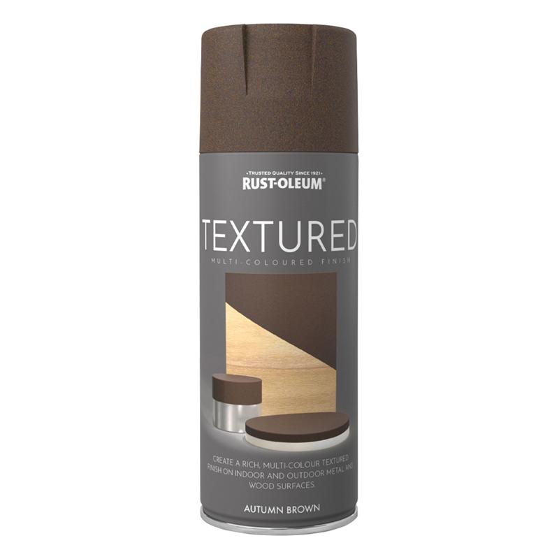 Rust Oleum Textured Spray Paint 400ml Autumn Brown