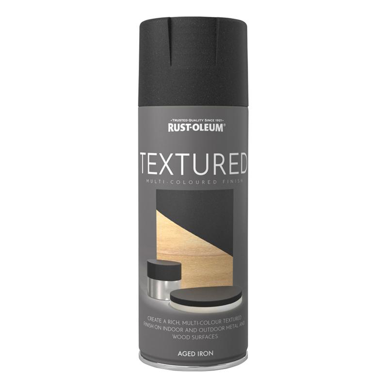 Rust Oleum Textured Spray Paint 400ml Aged Iron