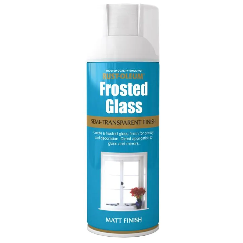 Rust Oleum Frosted Glass Spray Paint 400ml Matt