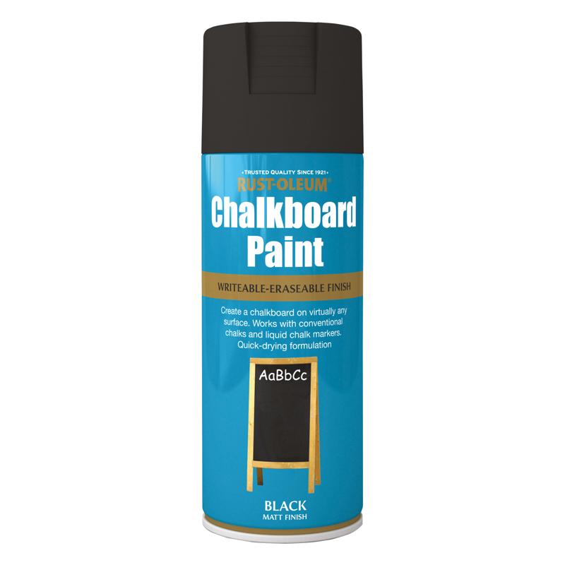 Rust Oleum Chalkboard Paint 400ml Matt Black