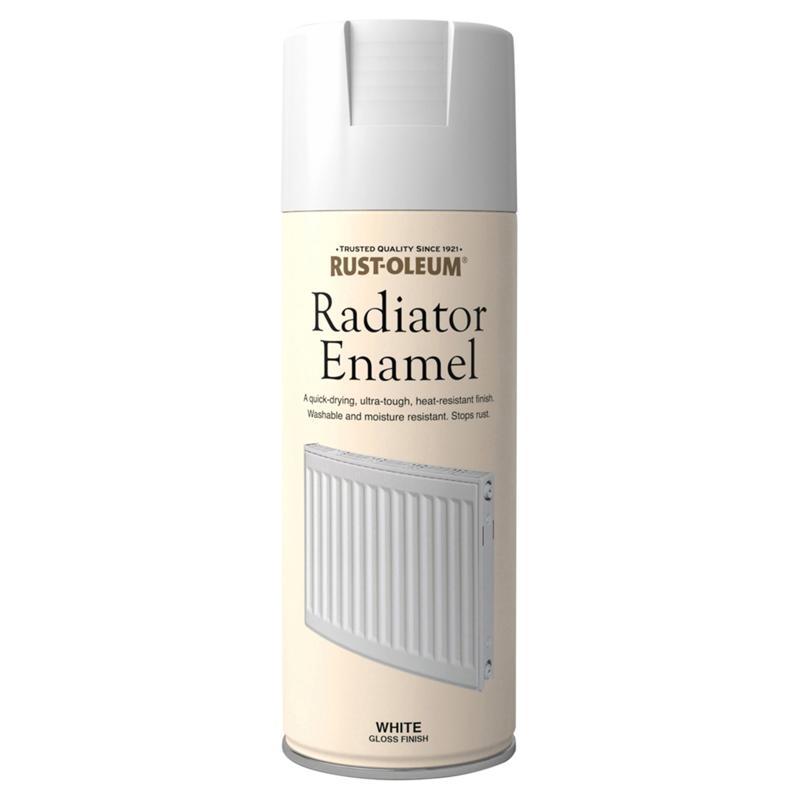 Rust Oleum Radiator Enamel 400ml Gloss White