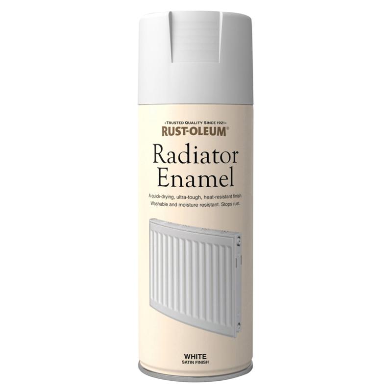 Rust Oleum Radiator Enamel 400ml Satin White
