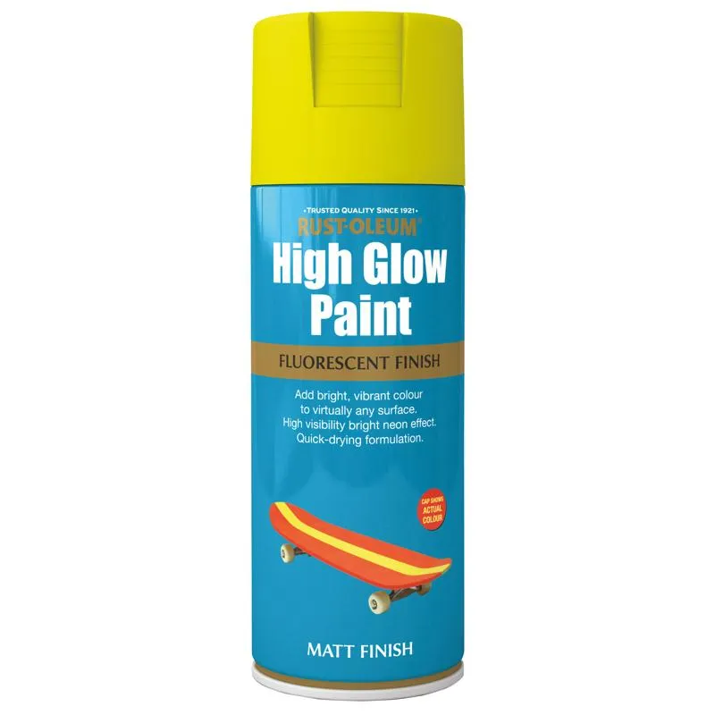 Rust Oleum High Glow Spray Paint 400ml Yellow