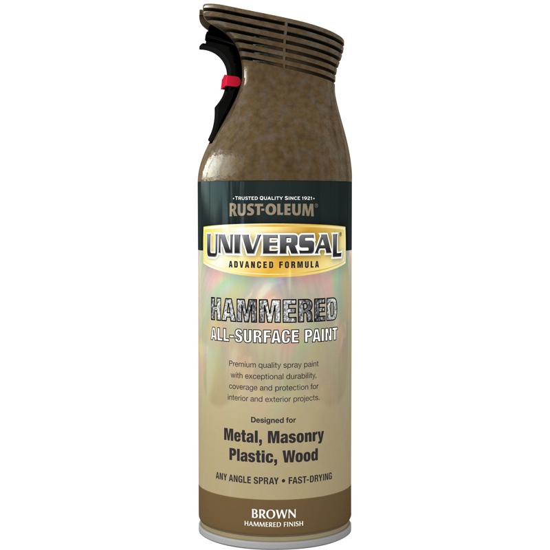 Rust Oleum Painters Touch Universal Brown Hammered 400ml Spray