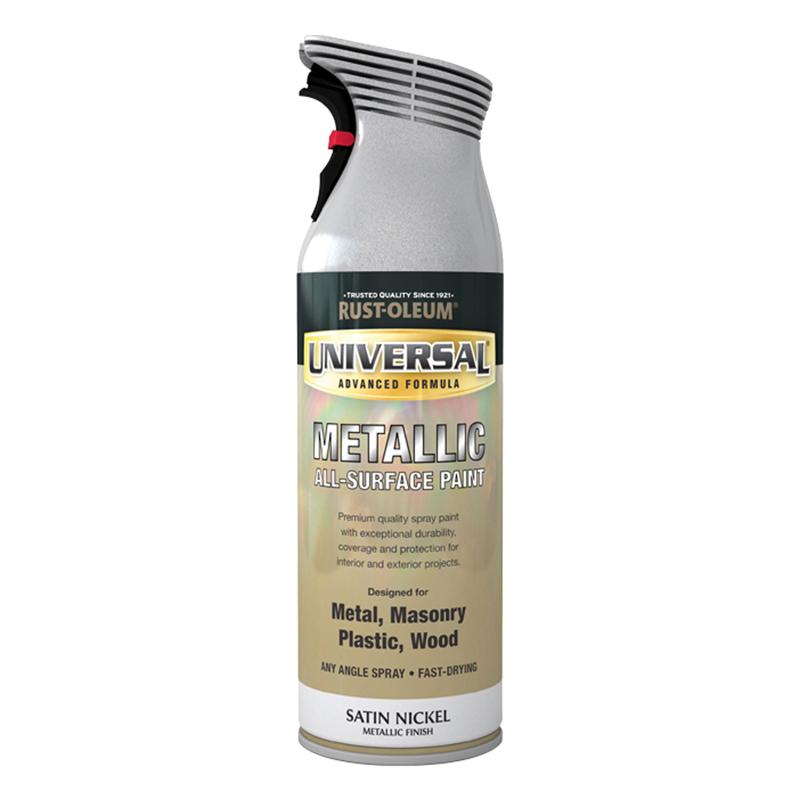 Rust Oleum Universal Satin Nickel 400ml Spray