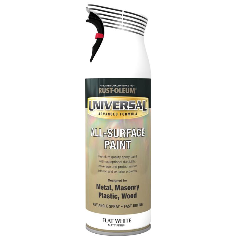 Rust Oleum Universal Spray Paint 400ml Flat White